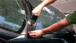 How to clean a clogged windshield drain [upl. by Aay]