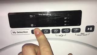 Candy smart touch tumble dryer service mode [upl. by Brien]