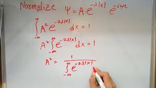 Example for NORMALIZATION and EXPECTATION VALUE  Quantum Mechanics 31 [upl. by Oswell414]