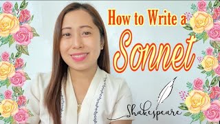 How to Write a Sonnet  Shakespearean and Petrarchan Sonnet [upl. by Ynneb]