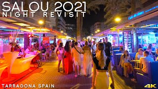 Tiny Tour  Salou Spain  Revisit the resort town Salou in the night  Aug 2021 [upl. by Hayikaz903]