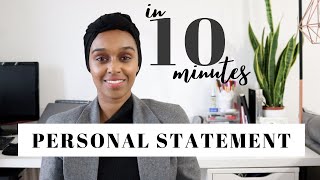 How To Write A University Personal Statement in 10 MINUTES  Pen amp Paper Needed [upl. by Ahsieni]