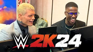 I Played WWE 2K24 vs CODY RHODES [upl. by Leahsim]