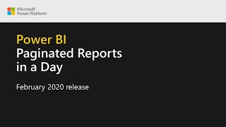 Power BI Paginated Reports in a Day  01 Welcome and Course Introduction [upl. by Serles174]