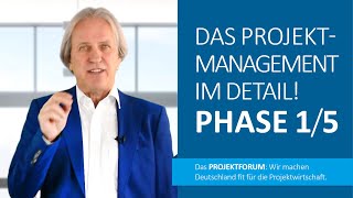 PROJEKTMANAGEMENT PHASEN 15  Einfach erklärt [upl. by Folberth]