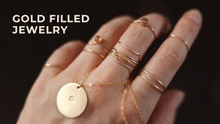 Make GOLD FILLED jewelry  no solder easy Gold fill tutorial [upl. by Mossman]