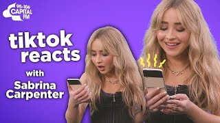 Sabrina Carpenter Reacts To TikTok About Herself  Capital [upl. by Lotz499]