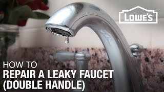 How To Fix A Dripping or Leaky Double Handle Faucet [upl. by Jenkins]