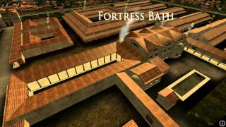 Animation of ancient Roman Fort in Caerleon Wales [upl. by Coady]