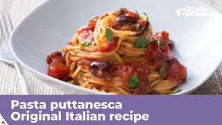 PASTA PUTTANESCA  Original Italian recipe [upl. by Skrap]