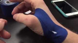 Texting Thumb Pain Relief with KT Tape [upl. by Aicilav598]