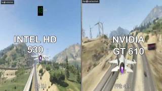 Intel HD 530 vs Nvidia GT 610  Benchmark [upl. by Edivad]