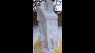 Little snow sculpture [upl. by Leunamnauj391]