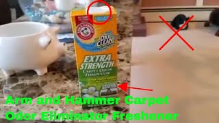 ✅ How To Use Arm and Hammer Carpet Odor Eliminator Freshener Review [upl. by Llehsim]