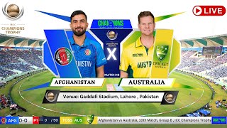 Afghanistan vs Australia Lahore Live Cricket Match Today  AFG vs AUS Live Match Today AFG vs AUS [upl. by Ynettirb]