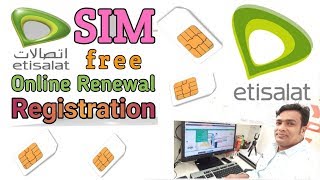 How to Renewal Registration Etisalat SIM Card Online  Etisalat SIM Card Registration [upl. by Hootman]