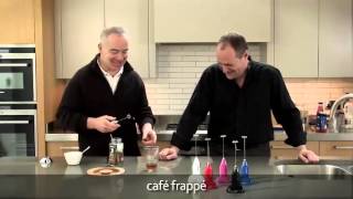 How to make a frappé coffee using an aerolatte milk frother [upl. by Lilak]