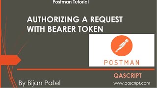 Postman Tutorial  Authorize API Requests with Bearer Token in Postman [upl. by Afas463]