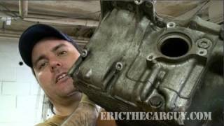 How to Repair A Stripped Out Aluminum Oil Pan  EricTheCarGuy [upl. by Fretwell]