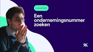 Een ondernemingsnummer opzoeken [upl. by Ainnek]