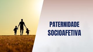 Paternidade socioafetiva [upl. by Aerahs]