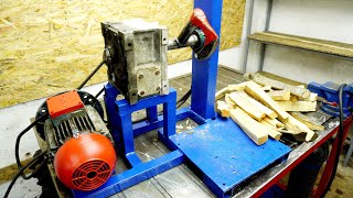 Amazing Homemade Wood Log Splitter [upl. by Odlanyer]