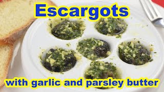 Escargots with garlic and parsley butter recipe [upl. by Attenehs]