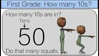 First Grade Brain Breaks How many 10s [upl. by Kawasaki]