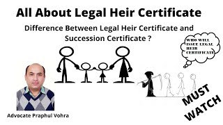 What is Legal Heir or Surviving Member certificate amp how it is Different from Succession certificate [upl. by Leruj818]