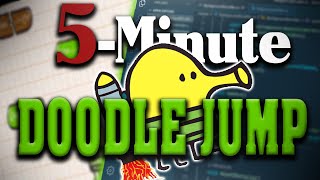 5 Minute DOODLE JUMP Unity Tutorial [upl. by Ahsik]