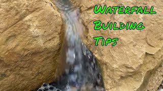 Waterfall Building Tips making water flow over the big rocks [upl. by Adnaerb]