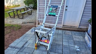 Build your own ladder hoist with 2432 ladder and 800lb hoistlifter [upl. by Crenshaw]