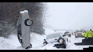 Russia Winter Car Crashes  Russia Dashcam Compilations [upl. by Eiryt]