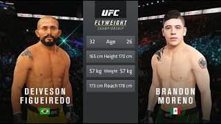 Deiveson Figueiredo vs Brandon Moreno 2 Full Fight [upl. by Wahlstrom]