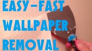 EASIEST FASTEST WAY TO REMOVE WALLPAPER GUARANTEED [upl. by Reilly]