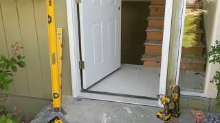 Jeld Wen Front Door Installation  Really crappy products and craftsmanship PART 1 [upl. by Zzahc]