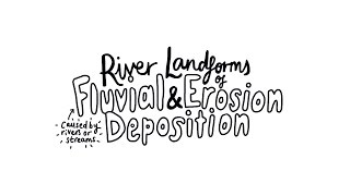 River Landforms of Erosion and Deposition  AS Physical Geography [upl. by Aliuqa]