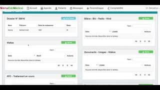 Logiciel Gestion Cabinet Médial Dossier Patient  3 [upl. by Isaiah]