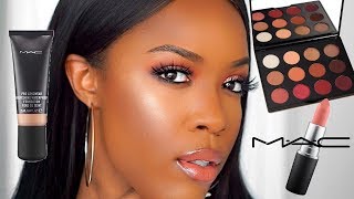 FULL FACE OF MAC COSMETICS  ONE BRAND MAKEUP TUTORIAL [upl. by Assenej]