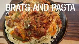 Delicious Quick N Simple Bratwurst and Pasta Recipe [upl. by Okiam154]