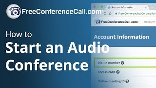 How to Start an Audio Conference [upl. by Antonin]