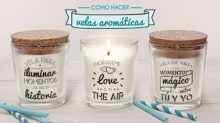 Cómo hacer velas aromáticas [upl. by Negeam]