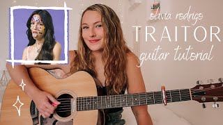 Olivia Rodrigo traitor Guitar Tutorial  Beginner Guitar Tutorial  Nena Shelby [upl. by Raimundo]