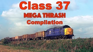 Class 37 Diesel Locomotive Mega Thrash Compilation [upl. by Amiaj]