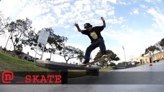 Skateboard Trick Tip Half Cab Heel Flip Nose Slide By Anthony Estrada [upl. by Drusilla]