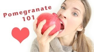 HOW TO PREPAREOPEN amp EAT A POMEGRANATE [upl. by Emlyn]