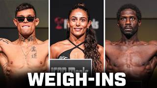 Cannonier vs Borralho Fighter WeighIns  UFC Vegas 96 [upl. by Lleznov]