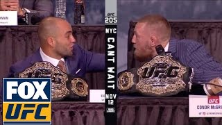 Watch the full UFC 205 press conference  Alvarez vs McGregor [upl. by Adnat347]