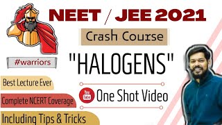 crash course  neet । jeemain । 2021 । Halogens । tricks [upl. by Aibar]