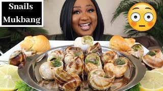 GIANT SNAILS MUKBANG   ESCARGOT  SEAFOOD BOIL MUKBANG  EATING SHOW [upl. by Einnod]